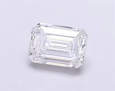 1.11ct E VVS2 Rare Carat Ideal Cut Emerald Lab Grown Diamond