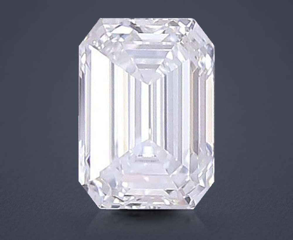 1.11ct E VVS2 Rare Carat Ideal Cut Emerald Lab Grown Diamond