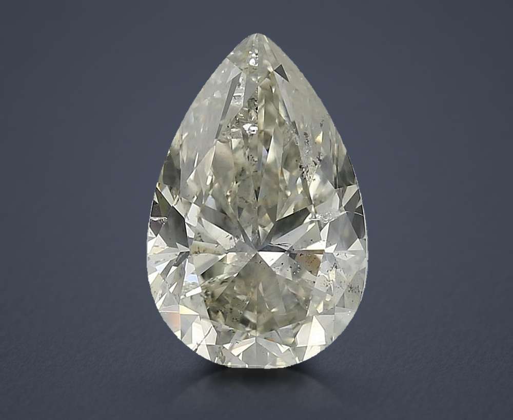 4.51ct J SI2 Rare Carat Ideal Cut Pear Diamond