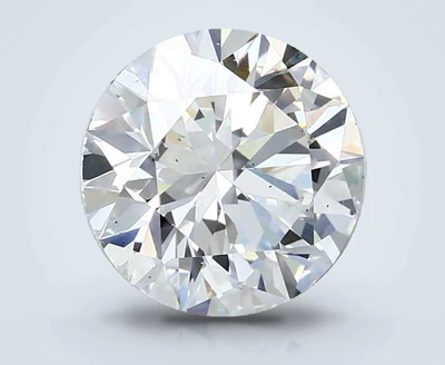 5.01ct F SI1 Rare Carat Ideal Cut Round Lab Grown Diamond