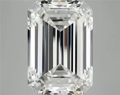 12.34ct F VVS2 Rare Carat Ideal Cut Emerald Lab Grown Diamond
