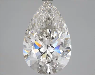4.01ct H VS2 Rare Carat Ideal Cut Pear Lab Grown Diamond