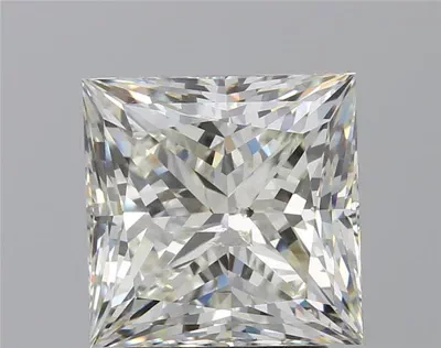 3.02ct I SI2 Rare Carat Ideal Cut Princess Diamond