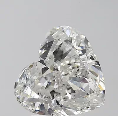3.01ct G SI2 Rare Carat Ideal Cut Heart Diamond