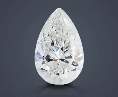 3.51ct F VVS2 Rare Carat Ideal Cut Pear Lab Grown Diamond