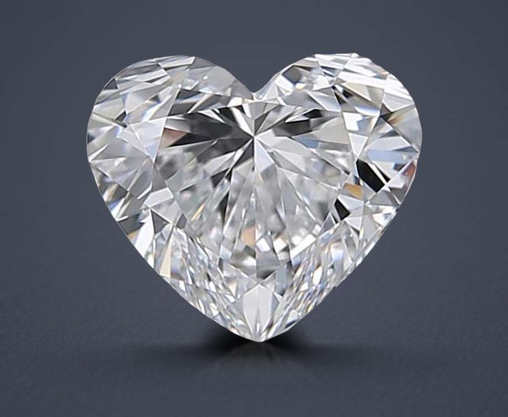 0.73ct D VS1 Rare Carat Ideal Cut Heart Diamond