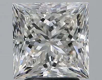 3.20ct I SI1 Rare Carat Ideal Cut Princess Diamond