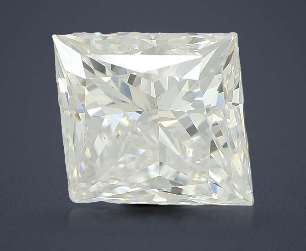3.05ct E VS2 Rare Carat Ideal Cut Princess Lab Grown Diamond