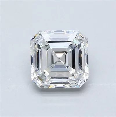 3.02ct F VVS1 Rare Carat Ideal Cut Asscher Diamond