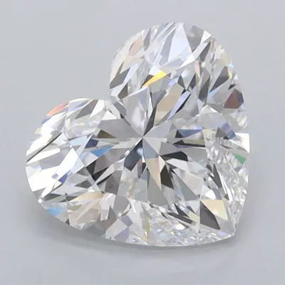 2.06ct D IF Rare Carat Ideal Cut Heart Lab Grown Diamond