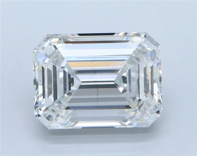 3.05ct E VS2 Rare Carat Ideal Cut Emerald Lab Grown Diamond