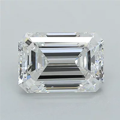 2.18ct D VVS2 Very Good Cut Emerald Lab Grown Diamond