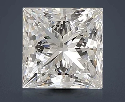 1.58ct D VS1 Rare Carat Ideal Cut Princess Lab Grown Diamond