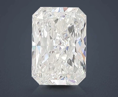 4.08ct F VVS2 Rare Carat Ideal Cut Radiant Lab Grown Diamond