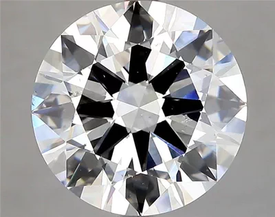 5.01ct G SI1 Rare Carat Ideal Cut Round Diamond