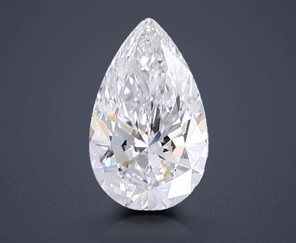 2.58ct E VS1 Rare Carat Ideal Cut Pear Lab Grown Diamond
