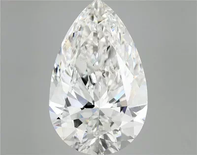 12.36ct E VVS2 Rare Carat Ideal Cut Pear Lab Grown Diamond
