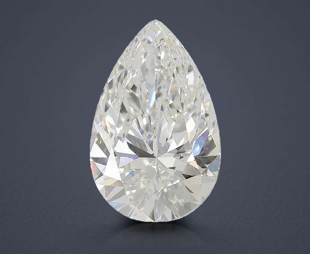 8.09ct E VVS2 Rare Carat Ideal Cut Pear Lab Grown Diamond