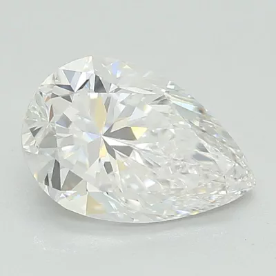 0.84ct D VVS2 Very Good Cut Pear Lab Grown Diamond