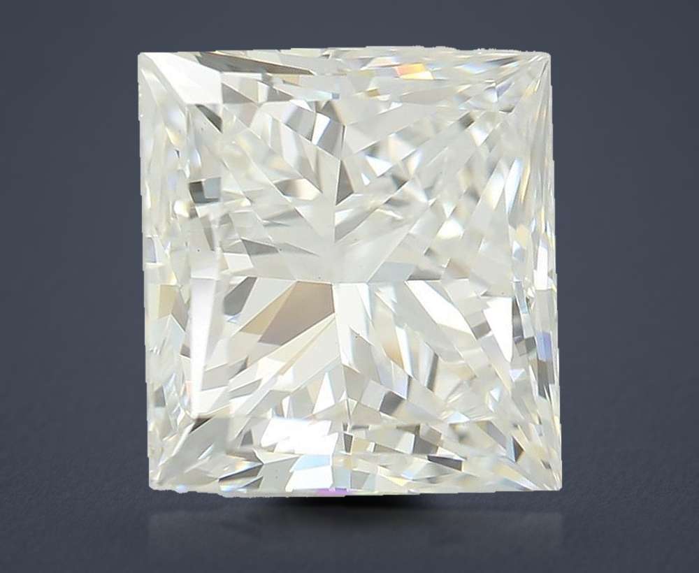 3.99ct F VS1 Rare Carat Ideal Cut Princess Lab Grown Diamond