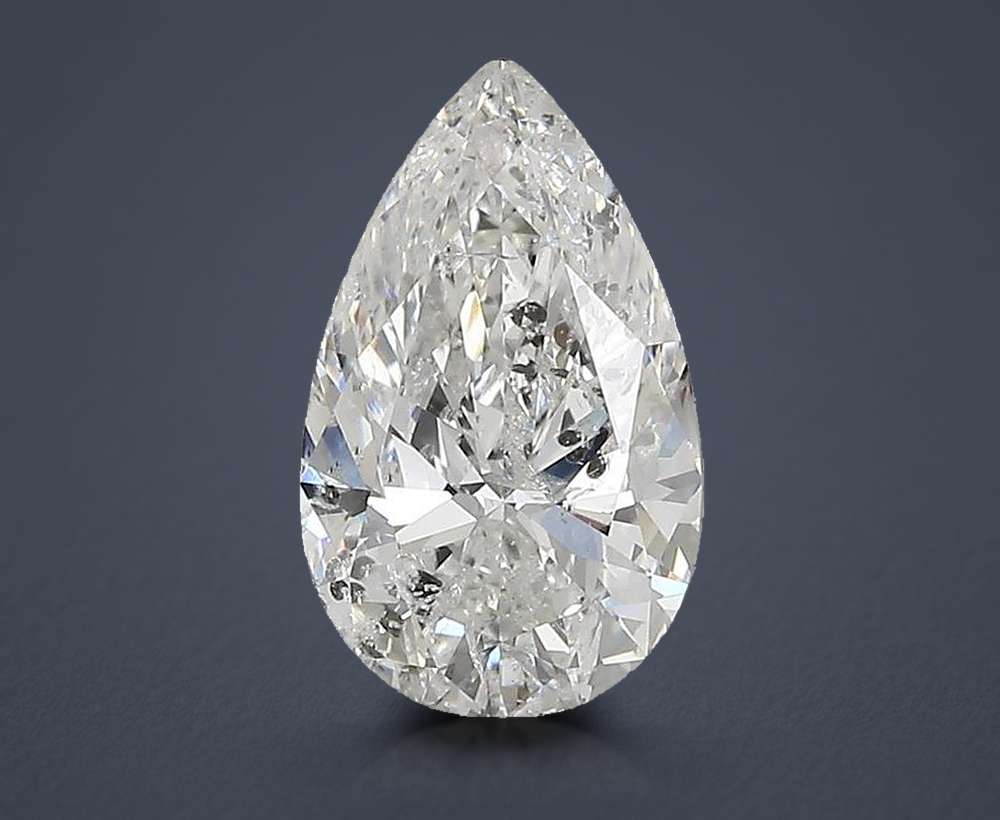 2.24ct H SI2 Rare Carat Ideal Cut Pear Diamond