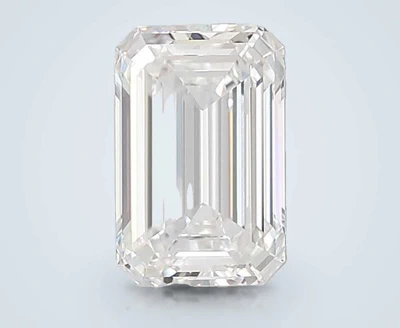 3.06ct E VS1 Rare Carat Ideal Cut Emerald Lab Grown Diamond