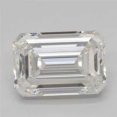 1.55ct F VVS2 Rare Carat Ideal Cut Emerald Lab Grown Diamond