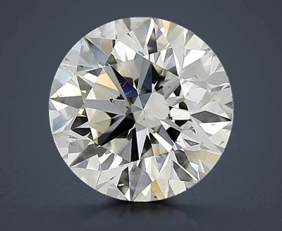 4.21ct K SI1 Rare Carat Ideal Cut Round Diamond