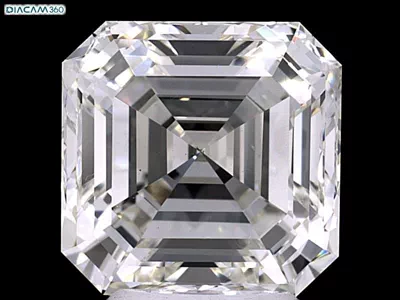 5.09ct K VS1 Rare Carat Ideal Cut Asscher Diamond