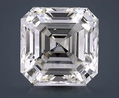 5.09ct K VS1 Rare Carat Ideal Cut Asscher Diamond
