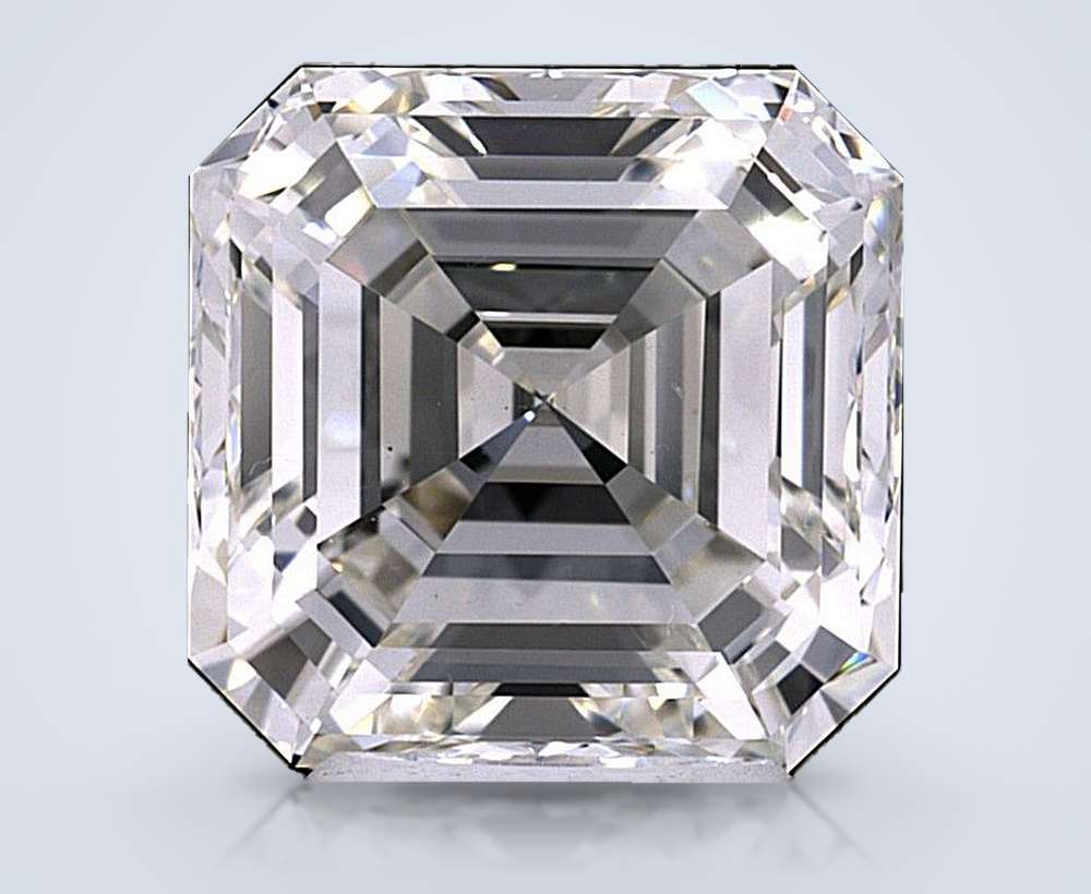 5.09ct K VS1 Rare Carat Ideal Cut Asscher Diamond