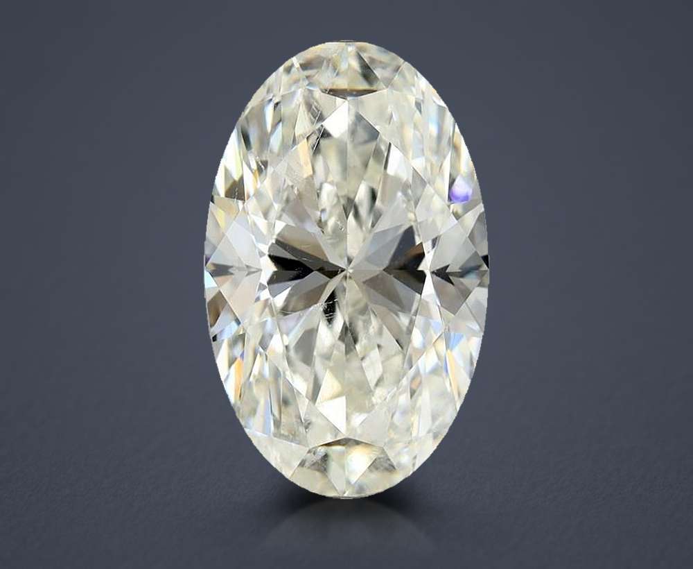 4.70ct J SI2 Rare Carat Ideal Cut Oval Diamond