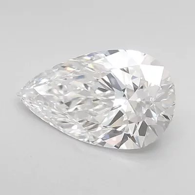 1.16ct D VVS2 Rare Carat Ideal Cut Pear Lab Grown Diamond