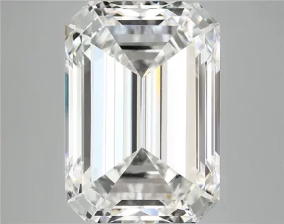 12.67ct F VVS2 Rare Carat Ideal Cut Emerald Lab Grown Diamond