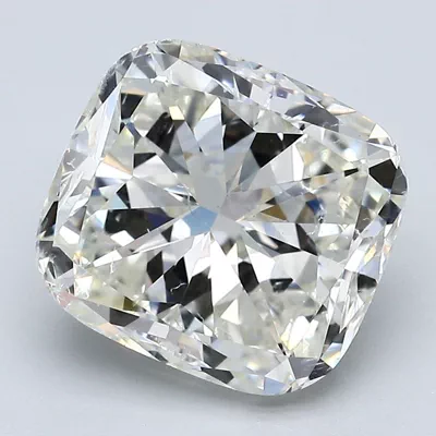 5.04ct J SI2 Good Cut Cushion Diamond