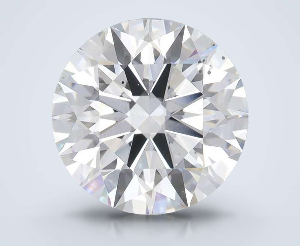 4.53ct F SI1 Rare Carat Ideal Cut Round Lab Grown Diamond