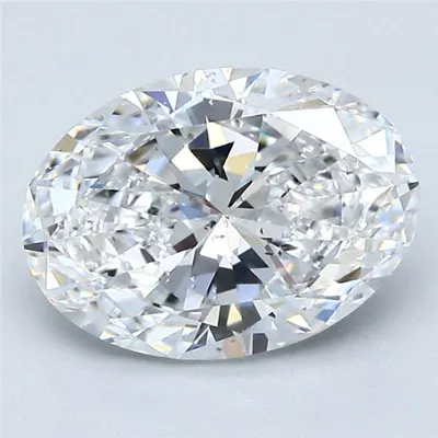 2.01ct D SI1 Rare Carat Ideal Cut Oval Diamond