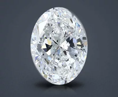 2.01ct D SI1 Rare Carat Ideal Cut Oval Diamond