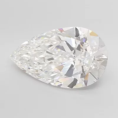 10.02ct F VVS2 Rare Carat Ideal Cut Pear Lab Grown Diamond