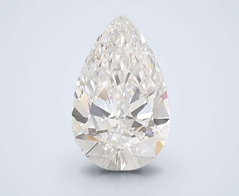 10.02ct F VVS2 Rare Carat Ideal Cut Pear Lab Grown Diamond