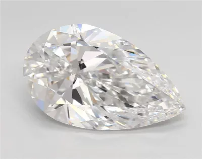 6.02ct E VVS2 Rare Carat Ideal Cut Pear Lab Grown Diamond
