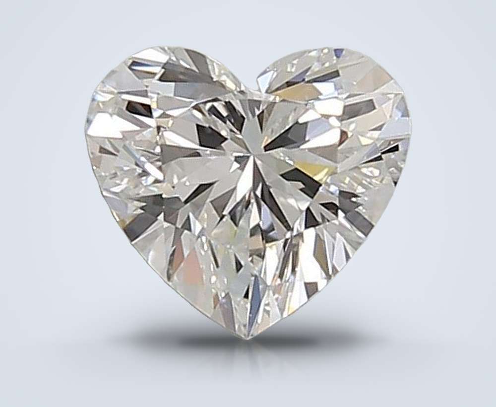 1.10ct E VVS2 Rare Carat Ideal Cut Heart Lab Grown Diamond