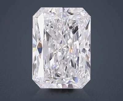 3.02ct F VS1 Rare Carat Ideal Cut Radiant Lab Grown Diamond