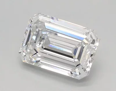 0.84ct E VVS2 Rare Carat Ideal Cut Emerald Lab Grown Diamond