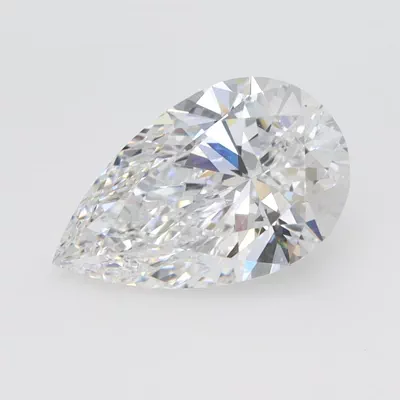 1.58ct E VS1 Rare Carat Ideal Cut Pear Lab Grown Diamond