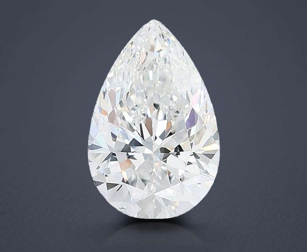 1.27ct D VVS2 Rare Carat Ideal Cut Pear Lab Grown Diamond