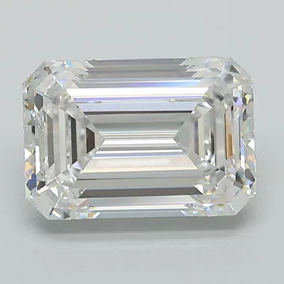 3.59ct F VS1 Rare Carat Ideal Cut Emerald Lab Grown Diamond