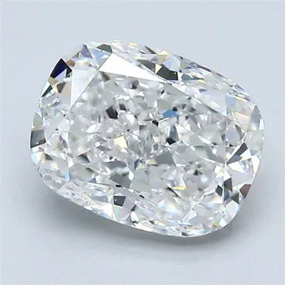2.01ct D VVS2 Good Cut Cushion Diamond