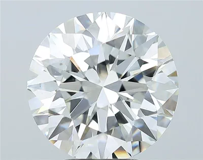 4.29ct H SI1 Rare Carat Ideal Cut Round Diamond