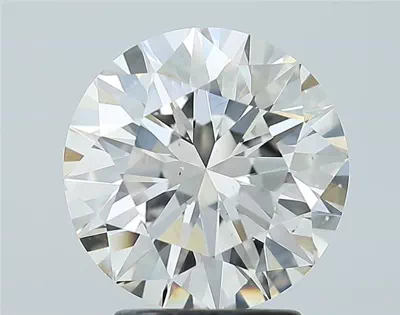 2.70ct K VS2 Rare Carat Ideal Cut Round Diamond